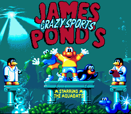 James Pond's Crazy Sports (Europe) Title Screen
